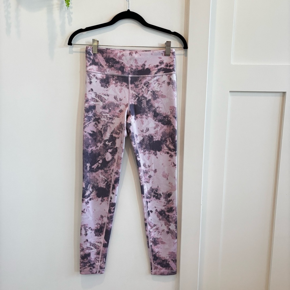 Athleta Girl High Rise Tie Dye Printed Chit Chat Leggings Full Length Size XL/14